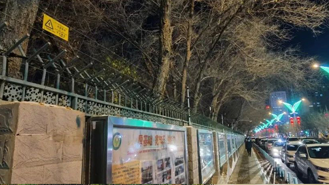 重點(diǎn)學(xué)校烏魯木齊68中周界安防，還得看廣拓！